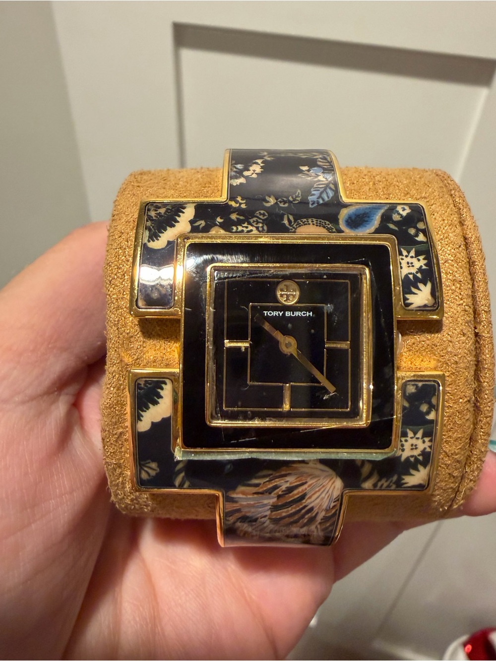 Tory Burch Floral Statement Watch